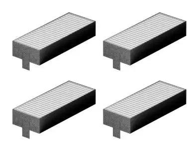 HEZ9VEDU0 17004801 Sada akustických filtrů 194mm 4ks Bosch | Siemens