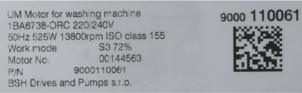 00144563 Motor Bosch | Siemens