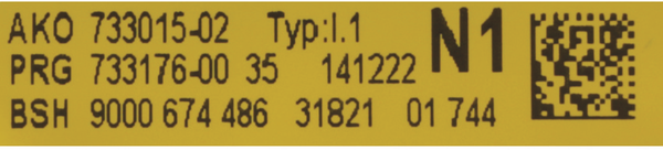 00615494 Řídící modul Bosch | Siemens