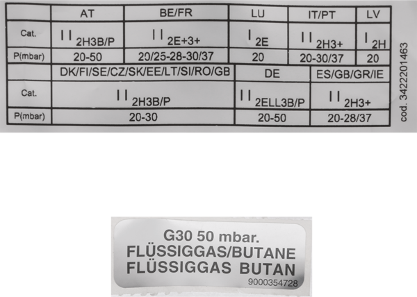 00621948 Sada trysek - zkapalněný plyn