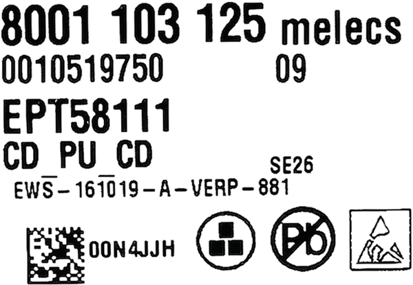 00637981 Naprogramovaný výkonový modul Bosch | Siemens