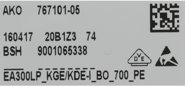 00658201 Programátor Bosch | Siemens