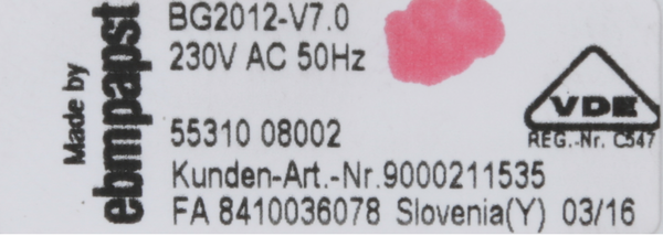 00676780 Motor ventilátoru
