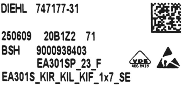 00748220 Programátor Bosch | Siemens