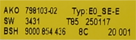 00752318 Hodiny Bosch | Siemens