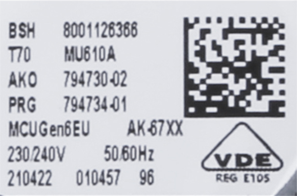 11036665 Technologie Inverter Bosch | Siemens