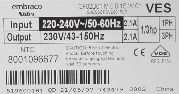 11041308 Technologie Inverter Bosch | Siemens