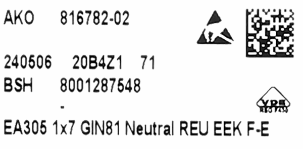 11058189 Nenaprogramovaný řídicí modul Bosch | Siemens