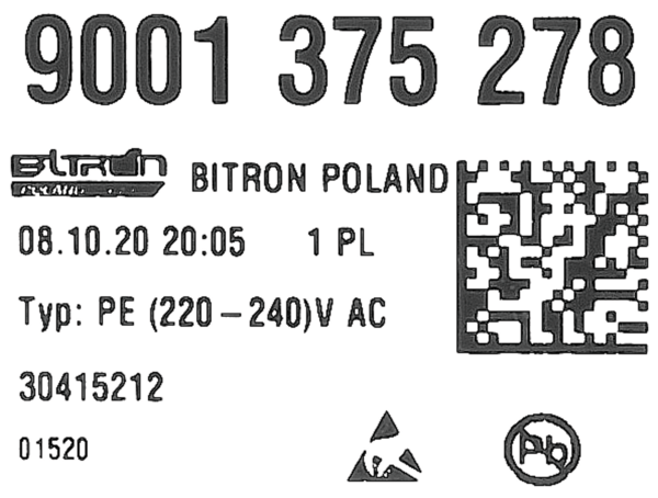 12010046 Naprogramovaný výkonový modul Bosch | Siemens