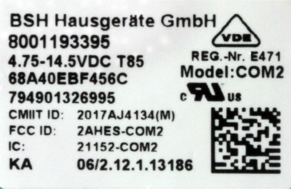 12018850 Connectivity modul Bosch | Siemens
