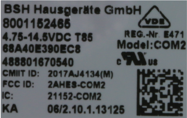 12031634 Connectivity modul Bosch | Siemens