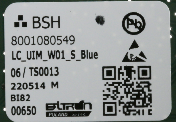 12048164 Ovládací modul naprogramovaný Bosch | Siemens