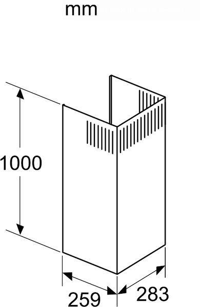 DWZ0BX6K1 17008031 Prodloužení komínu Bosch | Siemens