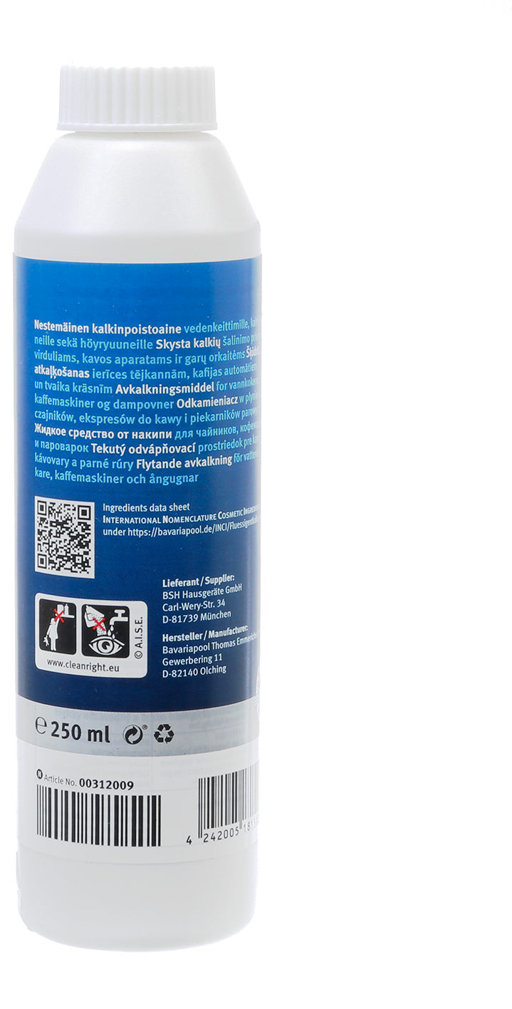 Tekutý odstraňovač vodního kamene – 250 ml